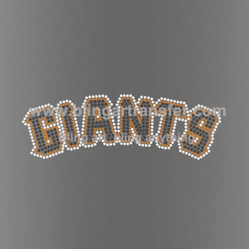 Giants Rhinestone transfers