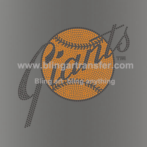 Giants Rhinestone Heat Transfers