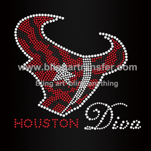 Houston Texas Rhinestone Transfers