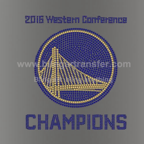 Warriors Rhinestone Iron On Motifs