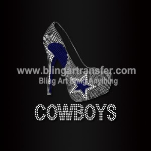 Cowboys Rhinestones Iron Ons