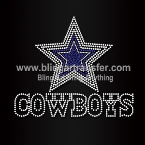 Cowboys Rhinestones Heat Transfers