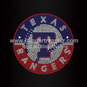 Texas Rangers Rhinestones Transfers