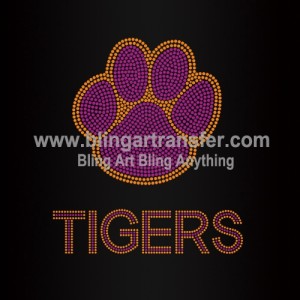 Tigers Rhinestones Transfers