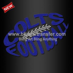 Colts Glitter Heat Transfer