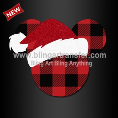 Buffalo Plaid Printable Vinyl Mickey 