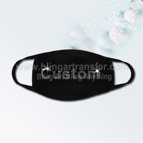 Custom Design Cotton Face Mask with Iron On Transfers