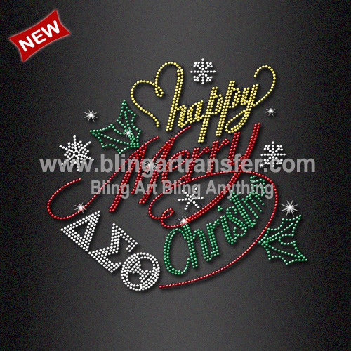 Delta Sigma Theta Merry Christmas Rhinestone Transfers Wholesale