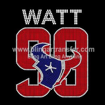 Watch Football Rhinestone Transfers