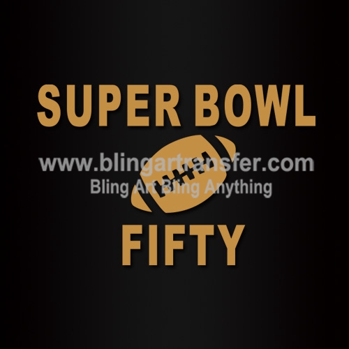 Super Bowl Fifty Hotfix Transfers Vinyl
