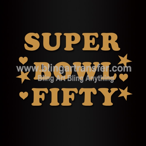 Super Bowl Fifty Heat Transfers Vinyl