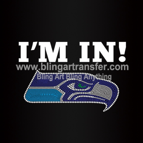 Seahawks Rhinestone Transfers