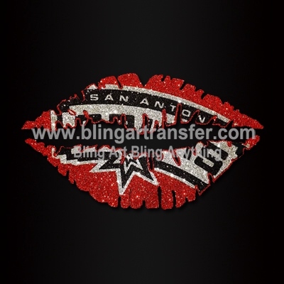 San Anton Spurs Basketball Rhinestone Transfers