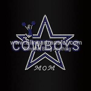 Cowboys Mom Rhinestones Transfers