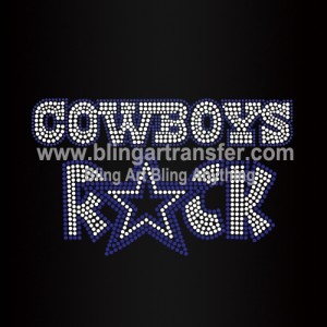Cowboys Rhinestones Transfers Wholesale