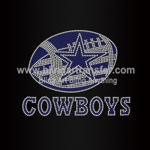 Cowboys Rhinestones Transfers Custom