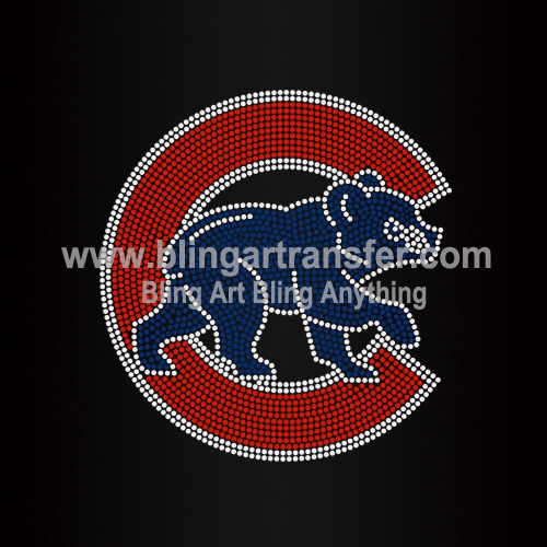 Chingona Cubs Rhinestones Heat Transfers Custom