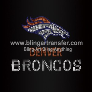 Denver Broncos Rhinestones Transfers