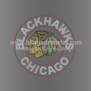 Rhinestone Chicago Blackhawks Transfers