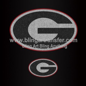 Georgia Bulldogs Rhinestone Transfers