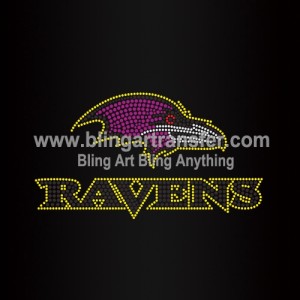 Ravens Rhinestone Transfers For T-shirt