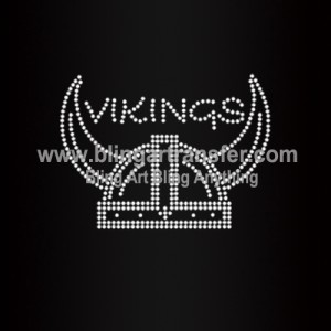Vikings Rhinestones Transfers Custom