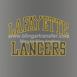 Lafayette Lancers Rhinestones Transfers