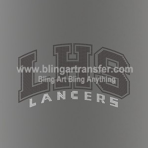LHS Lancers Rhinestones Transfers