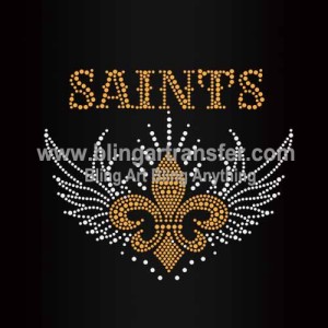 Saints Rhinestone Transfers Wholesale