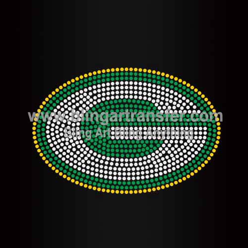 Hotsale Packers Rhinestone Transfers