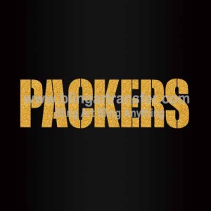Packers Heat Transfers Glitter Vinyl