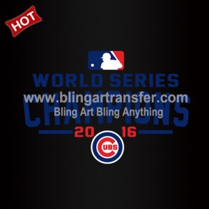 World Series Champions 2016 Cubs Hotfix Printable Transfers