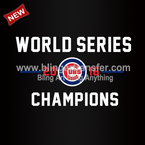 World Series 2016 Champions Cubs Heat Transfers Printable Vinyl
