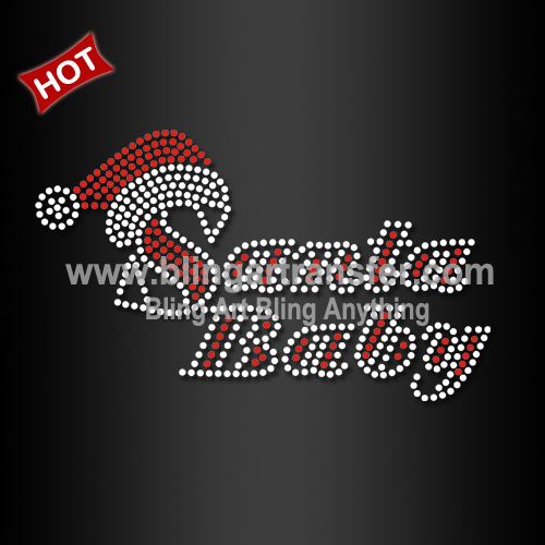 Popular Santa Baby Custom Rhinestone Christmas Transfer