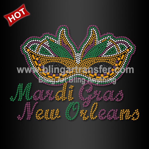 mardi gras rhinestone shirt