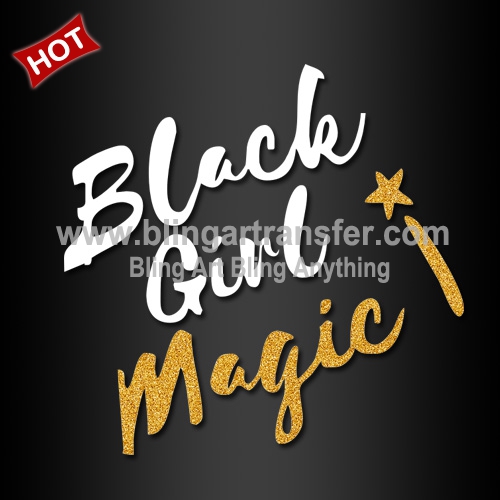 Beautiful Heat Transfer Vinyl Black Girl Magic Hot Fix