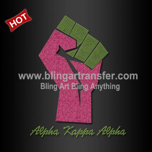 Glitter Power of AKA Heat Press Rhinestone Transfers