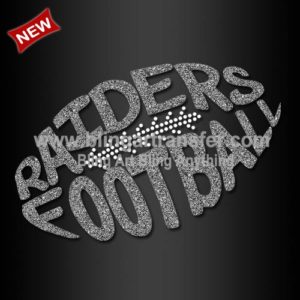 Raiders Football Glitter Transfer