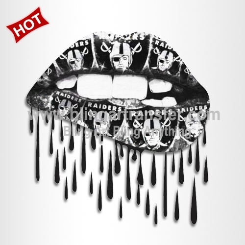 Hot Sale Oakland Raidrs Lips Printed Vinyl Film Transfer for T Shirt