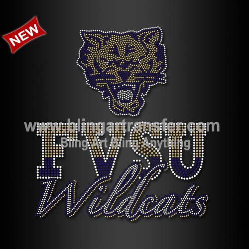 Best sale FVSU Wildcats Rhinestone Iron On