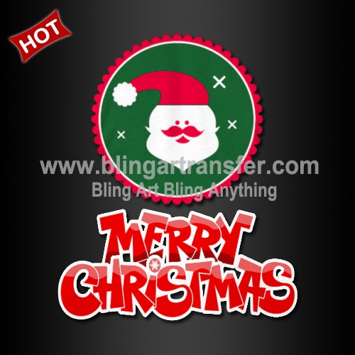 Merry Xmas Heat Transfers Custom Design Service Free Set Up Fee