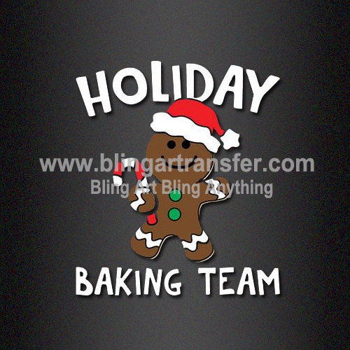 Holiday Baking Team Heat Transfer Vinyl Free Custom Design