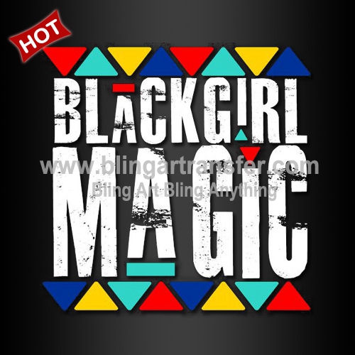 Black Girl Magic Iron Transfers Gifts for Women T-shirt Custom Design