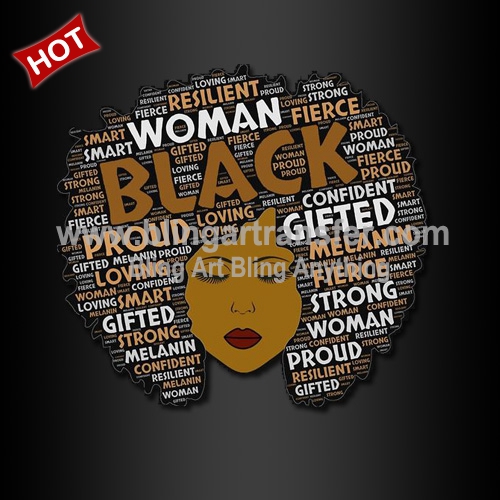Gifted Strong Melanin Black Women Heat Transfers for Tshirts