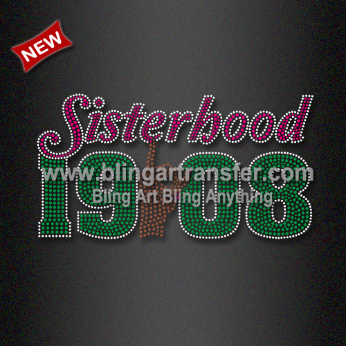 Bling Sisterhood Iron on Rhinestone Heat Transfers