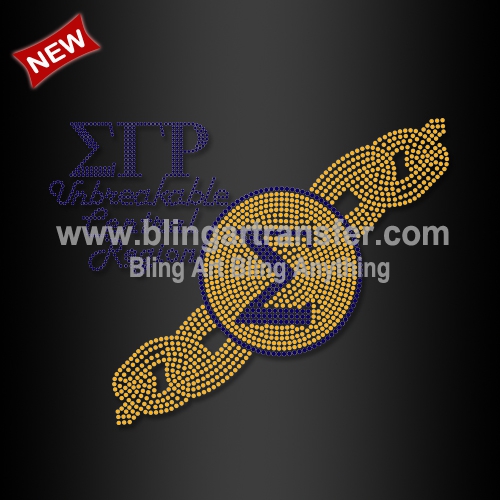 Crystal Iron ons Sigma Gamma Rho 1922 for Hoodie