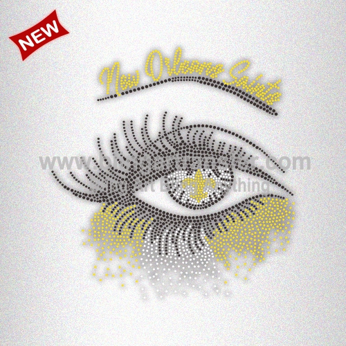 New Orleans Saints Rhinestone Iron ons Wholesale Transfers